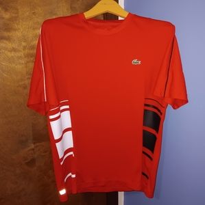 Mens Lacoste Sport Ultra Dry Training Top Power Red